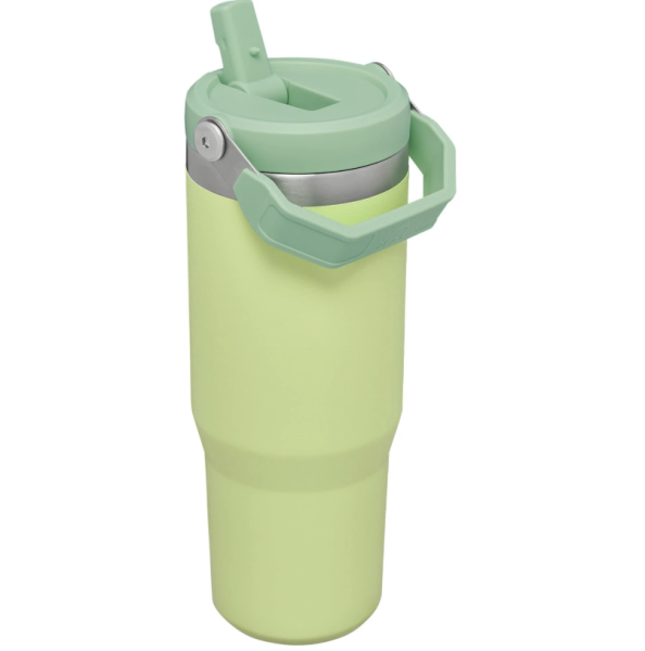 Stanley The Iceflow Flip Straw Tumbler Pipetli Termos 30 Oz - 0.88L Açık Yeşil